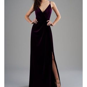 Plus size Bordeaux Jasmine Bridal formal dress 28W